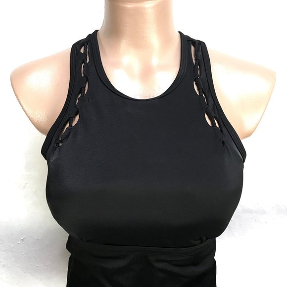 Athleta Bra-Sized High Neck Hardware Loop Tankini - Picture 3 of 14